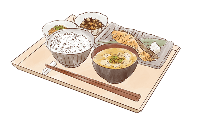 バランスの良い食事イメージ（イラスト）