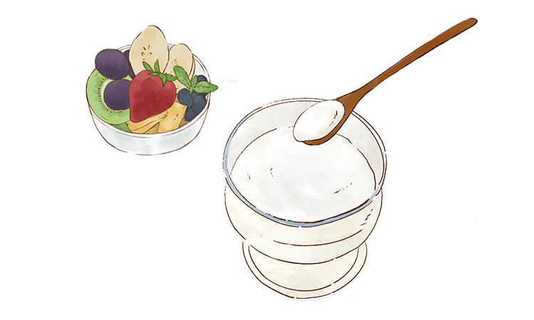 食べやすい食品のイメージ（イラスト）